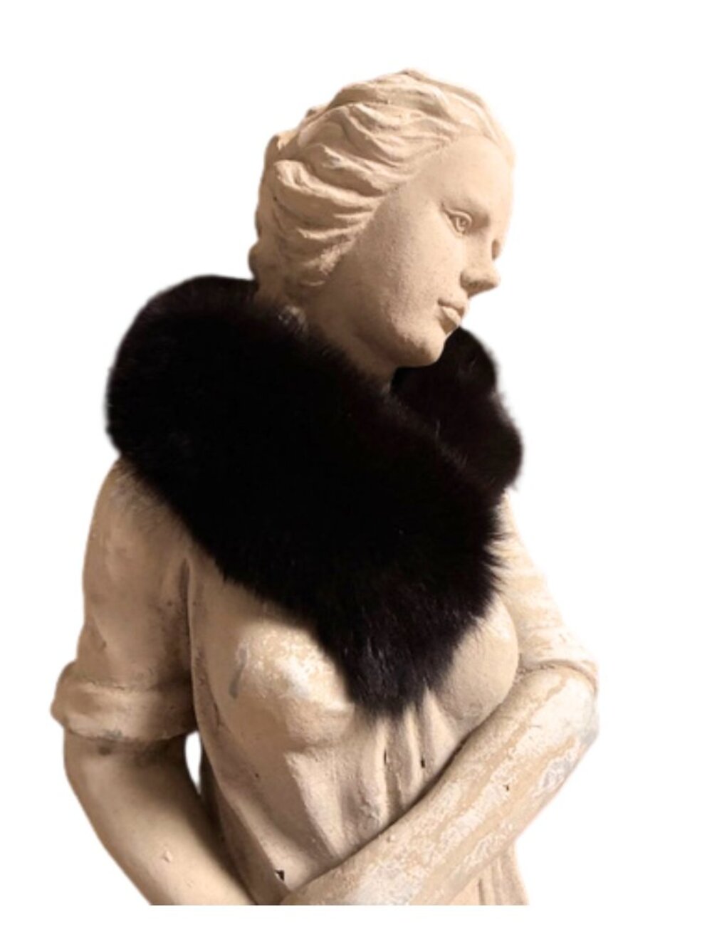 Vintage M.Miller Black Fox Fur Collar